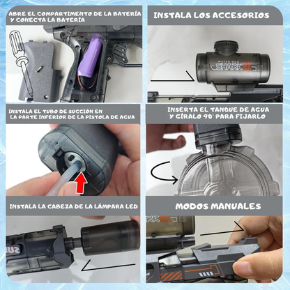SharkMK | Pistola de Agua Automática